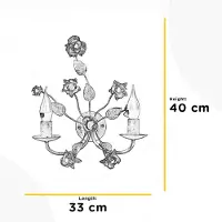 ONLI Carolina vegglampe, elfenbenfarget, 2 lyskilder, jern