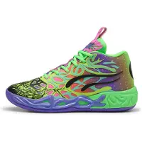 Puma MB.04 Be You Basketball Shoes Unisex, Shoes, Black/Electric Peppermint/Green Pes, 38