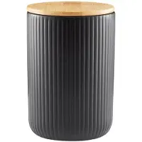 Ambition Keramisk beholder med bambuslokk 850 ml D10xH15 cm CURLY 20203