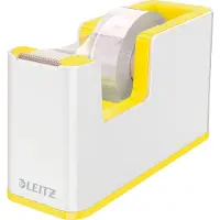 Leitz Tapedispenser WOW Dual Hvit/Gul