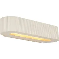 QAZQA Skandinavisk vegglampe beige UFO 2-lys - Plaster