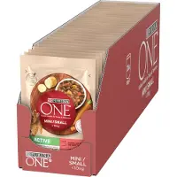 Purina One Mini Active storfekjøtt og gulrøtter - 26 x 85 g