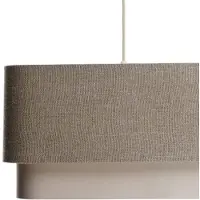 Maco Design Kwadro Duo hengelampe, krem/beige, 50x50cm, lin