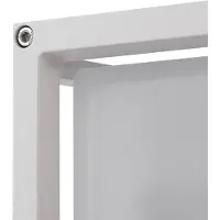 LUCANDE utendørs vegglampe Aurelien, hvit, sensor, 25 x 25 cm