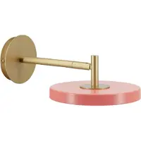 UMAGE LED-vegglampe Asteria Short, rosé/messing, stikkontakt