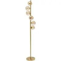 Kare Scala Balls gulvlampe, seks lamper, gull