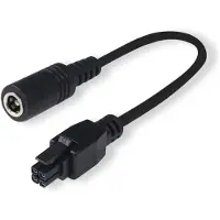 Teltonika - Strømadapter - 5,5 x 2,1 mm DC-jakk (hunn) til 4-stiftskontakt (3 mm grad) (hann) - 10 cm - for RUT200, RUT300, RUT360, RUT951, RUT956, RUTX12, RUTX14, TCR100, TSW100, TSW110