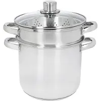 Kitchencraft Pasta With Steamer Insert Italian Gryte