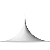 Gubi hengelampe Semi, Ø 90 cm, hvit