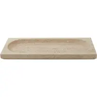AYTM Regina skål, lengde 40 cm, bredde 16 cm, travertin