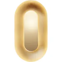 Nuura LED-vegglampe Sasi, høyde 29 cm, messingfarget, metall