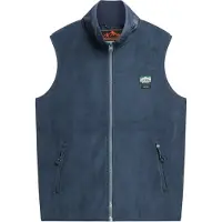 Superdry for man. M5012158A Fleece-lined waistcoat Active blue (L), Casual, Recycled Polister, Sustainable