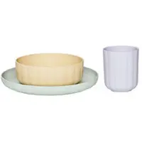 OYOY Spisesett - Bioplast - 3 Deler - Pullo - Pale Mint/Vanilla/ - - OneSize - Spisesett