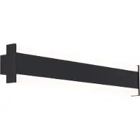 QAZQA Moderne vegglampe svart CCT 60 cm inkl. LED IP54 - Vanya