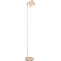 TRIO LED-gulvlampe Blake, sand, metall, dimbar