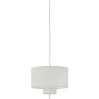 New Works Pendellampe Margin, Ø 50 cm, hvit, E27