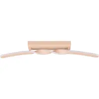 Reality LED-taklampe Ginko, sand, metall, lengde 79 cm