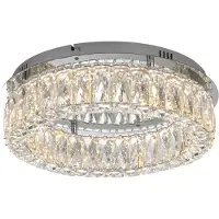 JUST LIGHT . Kulunka taklampe, jern, krystallglass