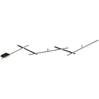 TRIO Indira, svingbar LED-taklampe, dimbar, svart