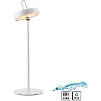 JUST LIGHT . Amag LED-bordlampe, hvit, jern, IP44