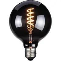 FH Lighting LED-pære, E27, G125, røykfarget, 4 W, 1800 K, 60 lm