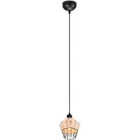Reality Borka pendellampe, enkeltlys, Ø 17,5 cm, naturlig