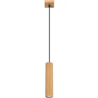 Sollux Carbon pendellampe, gullfarget, Ø 6 cm, aluminium