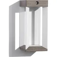 LES JARDINS LED-solcellelampe Teckalu, grå/hvit, 33 cm