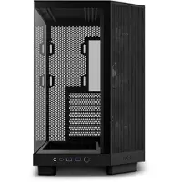NZXT H series H6 Flow RGB - Mid tower - ATX - sidepanel med vindu (herdet glass) - ingen strømforsyning - matt svart - USB/lyd