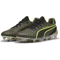 Puma KING ULTIMATE x PORSCHE FG/AG Football Boots Unisex, Shoes, Olive Drab/Black/Gold, 43