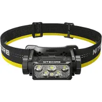 Nitecore HC60 UHE, Hodebåndslommelykt, Sort, Gult, Aluminium, Polykarbonat (PC), Knapper, 2 m, 2 m