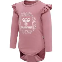 Hummel Body I/e - hmlFrik - Dusty Rose m. Sølv - - 68 - Langermet Body