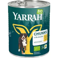 Yarrah økologisk biter - øko-storfekjøtt med øko-brennesle & øko-tomat - 6 x 820 g