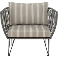 Bloomingville Mundo Lounge Chair, grønn, metall