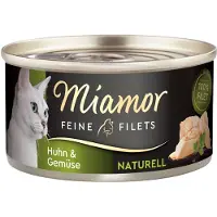 Miamor Økonomipakke Fine Filéter Naturelle 24 x 80 g - Kylling og grønnsaker