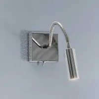 Argon Vegglampe Ojos, krom, leselampe, justerbar, 33 cm, G9