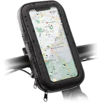 SBS TEERIDEHOLDIMP, Mobiltelefon/smarttelefon, Passiv holder, Sykkel, Scooter, Sort, Gjennomsiktig