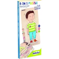 Beleduc 5-i-1 Puslespill Med Mannlig Anatomi 29 Stykker