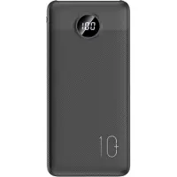 Veger L10S W1105PD Powerbank PD 2A 20W 10000mAh 2xUSB-A 1xUSB-C – Svart / Ekstra batteri med hurtiglading