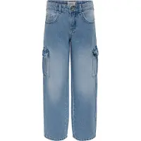 Kids Only Cargobukser - Noos - KogHarmony - Light Blue Denim - - 10 år (140) - Jeans