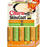 Inaba CAT CHURU SKIN & COAT CHICKEN przysmak dla kota 20x14g (280g)