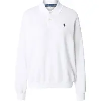 Ralph Lauren for woman. 211965097002 White lightweight terry polo shirt (M), Casual, Cotton, Long sleeve