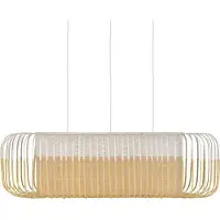 Forestier Bamboo oval M pendel hvit/naturlig
