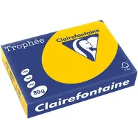 Clairefontaine Farvet papir, , A4, 80g, 1978, solsikke gul, pakke a 500 ark