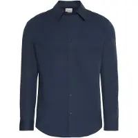 Calvin Klein Solid Stretch Slim Fit Skjorte Med Lange Ermer