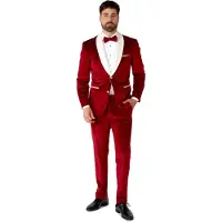 Oppo Merchandise Group B.V. OppoSuits julesmoking, rød, EU-størrelse 50