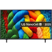 LG 50NANO80A6B - 50 Diagonalklasse Nano80 Series LED-bakgrunnsbelyst LCD TV - Smart TV - webOS - 4K UHD (2160p) 3840 x 2160 - HDR - Direct LED, Nano Cell AI Display