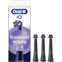 Oral-B Børstehoder iO Radiant White Black - 3 pcs