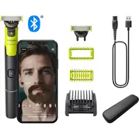 Philips Skjeggtrimmer OneBlade 360 med tilkobling Ansikt + Kropp