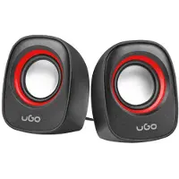 Ugo TAMU S100, Koblet med ledninger (ikke trådløs), 6 W, 110 - 20000 Hz, Rød